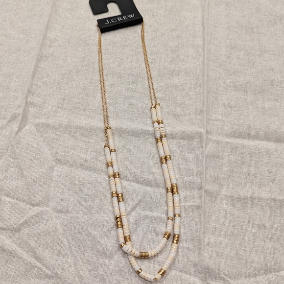 J.Crew Necklace Layered Chevron Beaded - Picture 4 of 6